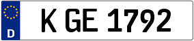 Trailer License Plate